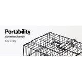 i.Pet 42 Dog Cage Crate Large Kennel 3 Doors