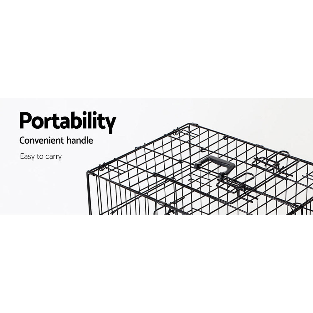 i.Pet 42 Dog Cage Crate Large Kennel 3 Doors