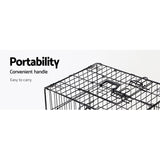 i.Pet 42 Dog Cage Crate Large Kennel 3 Doors - Top-Down View