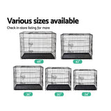 i.Pet 42 Dog Cage Crate Large Kennel 3 Doors - Rear View
