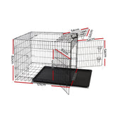 i.Pet 48 Dog Cage Crate Large Kennel 3 Doors - Front View