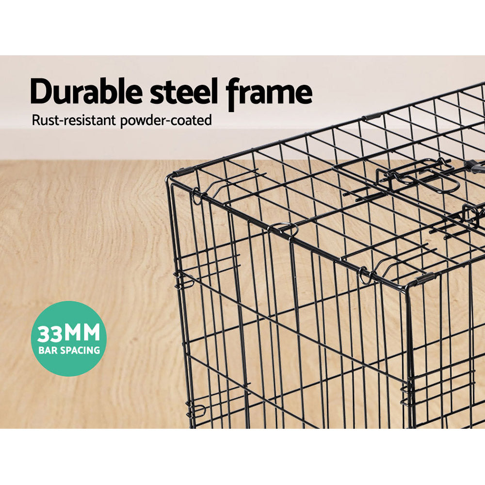 i.Pet 48 Dog Cage Crate Large Kennel 3 Doors