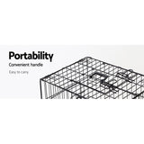 i.Pet 48 Dog Cage Crate Large Kennel 3 Doors - Top-Down View