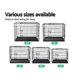 i.Pet 48 Dog Cage Crate Large Kennel 3 Doors - Rear View