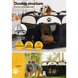 i.Pet Dog Playpen Tent Pet Crate Fence 3XL Enclosure - Close-Up Angle
