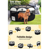 i.Pet Dog Playpen Tent Pet Crate Fence XL Enclosure - Rear View