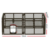 i.Pet Dog Playpen Enclosure 6 Panel Pet Fence Plastic Play Pen - Front View