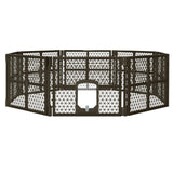 i.Pet Dog Playpen Enclosure 8 Panel Pet Fence Plastic Play Pen - Side View