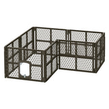 i.Pet Dog Playpen Enclosure 8 Panel Pet Fence Plastic Play Pen - Top-Down View