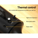 i.Pet Pet Hair Dryer Dog Cat Grooming Speed Blower Hairdryer Heater Low Noise - 45-Degree Angle