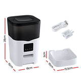 i.Pet Automatic Pet Feeder Dog Cat Feeder Wifi 3L Auto Smart Food Dispenser - Front View