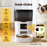 i.Pet Automatic Pet Feeder Dog Cat Feeder Wifi 3L Auto Smart Food Dispenser - Top-Down View