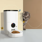 i.Pet Automatic Pet Feeder 6L Wifi Auto Dog Cat Smart Food Dispenser Timer - Low Angle