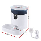 i.Pet Smart WiFi Pet Feeder with HD Camera and App Control - 7L Automatic Food Dispenser - Front View