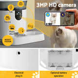 i.Pet Smart WiFi Pet Feeder with HD Camera and App Control - 7L Automatic Food Dispenser - Rear View