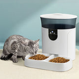 i.Pet Smart WiFi Pet Feeder with HD Camera and App Control - 7L Automatic Food Dispenser - Close-Up Angle