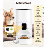 i.Pet Automatic Pet Feeder 9L Wifi Auto Dog Cat Feeder Smart Food Dispenser Timer - 45-Degree Angle