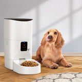 i.Pet Automatic Pet Feeder 9L Wifi Auto Dog Cat Feeder Smart Food Dispenser Timer - Low Angle