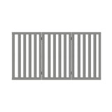 Alopet Wooden Pet Gate Dog Fence 3 Panels 80cm Grey