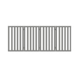 Alopet Wooden Pet Gate Dog Fence 4 Panels 80cm Grey