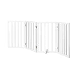 Alopet Wooden Pet Gate Security Door 4-Panel 80cm - Close-Up Angle