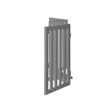 Alopet Wooden Pet Gate Safety Stair Barrier 4-Panel Grey