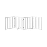 Alopet Wooden Pet Gate Dog Fence 4 Panels