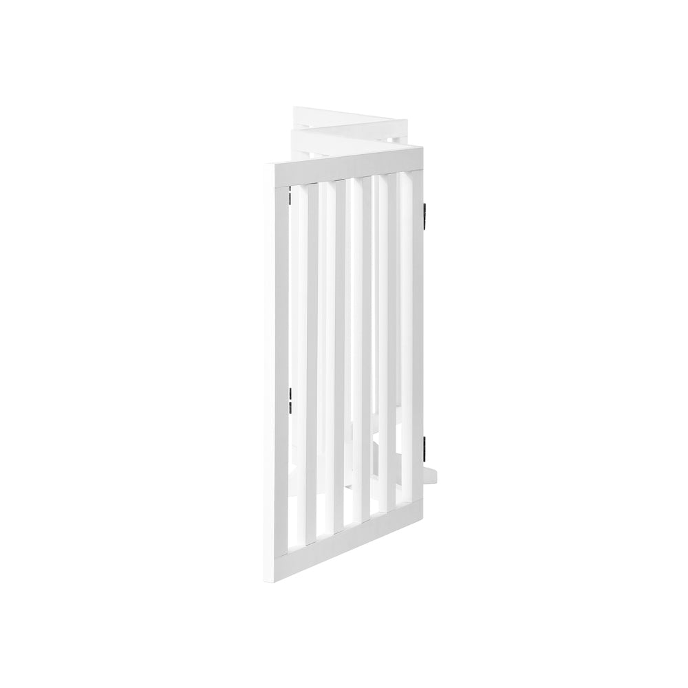 Alopet Wooden Pet Gate Dog Fence 4 Panels