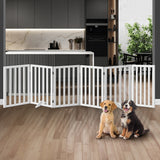 Alopet Wooden Pet Gate Security Door 6-Panel 80cm - Top-Down View