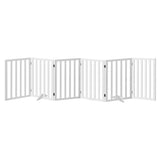 Alopet Wooden Pet Gate Security Door 6-Panel 80cm