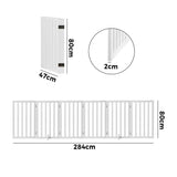 Alopet Wooden Pet Gate Security Door 6-Panel 80cm
