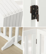 Alopet Wooden Pet Gate Security Door 6-Panel 80cm