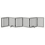 Alopet Wooden Pet Gate Safety Stair Barrier 6-Panel Grey