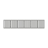 Alopet Wooden Pet Gate Safety Stair Barrier 6-Panel Grey - Rear View