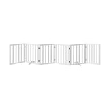 Alopet Wooden Pet Gate Dog Fence 6 Panels