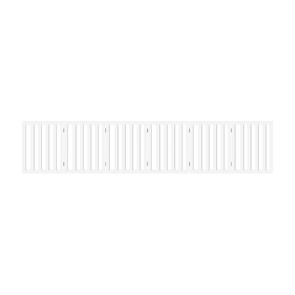 Alopet Wooden Pet Gate Dog Fence 6 Panels