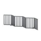 i.Pet Dog Playpen Enclosure 6 Panel Pet Fence Wooden Play Pen - Side View