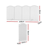 i.Pet Dog Playpen Enclosure 4 Panel Pet Fence Wooden Play Pen - Front View