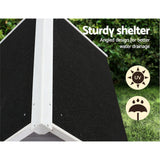 i.Pet Dog Kennel Wooden Large Outdoor House Indoor Puppy Pet Cabin Weatherproof - Close-Up Angle