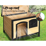 i.Pet Dog Kennel Extra Large Wooden Outdoor Indoor Puppy Pet House Cabin Crate Weatherproof - 45-Degree Angle