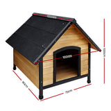 i.Pet Dog Kennel Extra Large Wooden Outdoor House Pet Puppy House XL Crate Cabin Waterproof - Front View