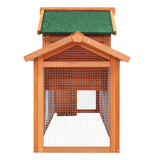 i.Pet Chicken Coop Rabbit Hutch 220cm x 44cm x 84cm Large Run Wooden Outdoor Bunny Cage House - Top-Down View