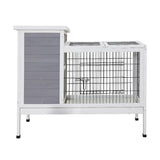 i.Pet Rabbit Hutch 97cm x 49cm x 86cm Chicken Coop Large Run Wooden Outdoor Cage House - Side View