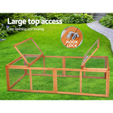 i.Pet Chicken Coop Rabbit Hutch 180cm Extra Large Wooden Chicken House Run XL Hen Cage - Rear View