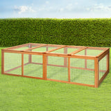 i.Pet Chicken Coop Rabbit Hutch 180cm Extra Large Wooden Chicken House Run XL Hen Cage - Low Angle
