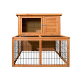 i.Pet Chicken Coop 96cm x 96cm x 100cm Rabbit Hutch Large Run Wooden Cage Outdoor House - Side View