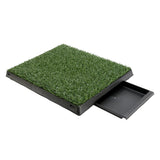 63cm x 50cm Pet Potty Tray With 1 Grass Mat