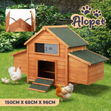 Alopet Pet Hutch Large House Run Cage Wooden
