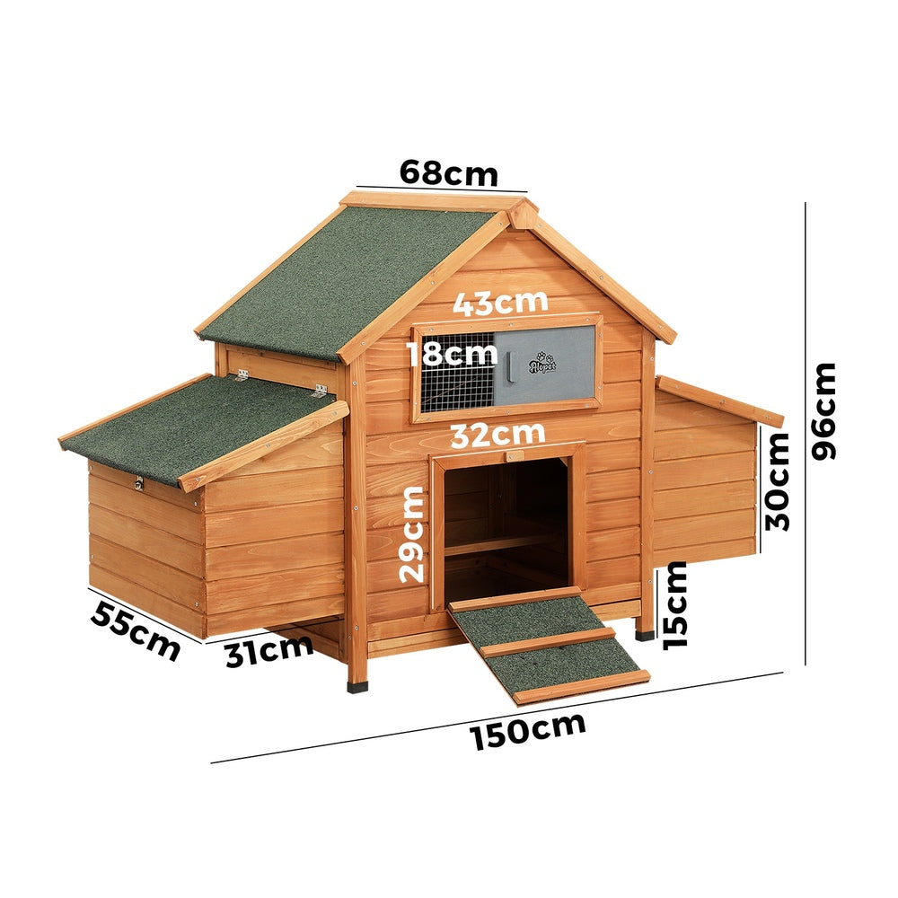 Alopet Pet Hutch Large House Run Cage Wooden