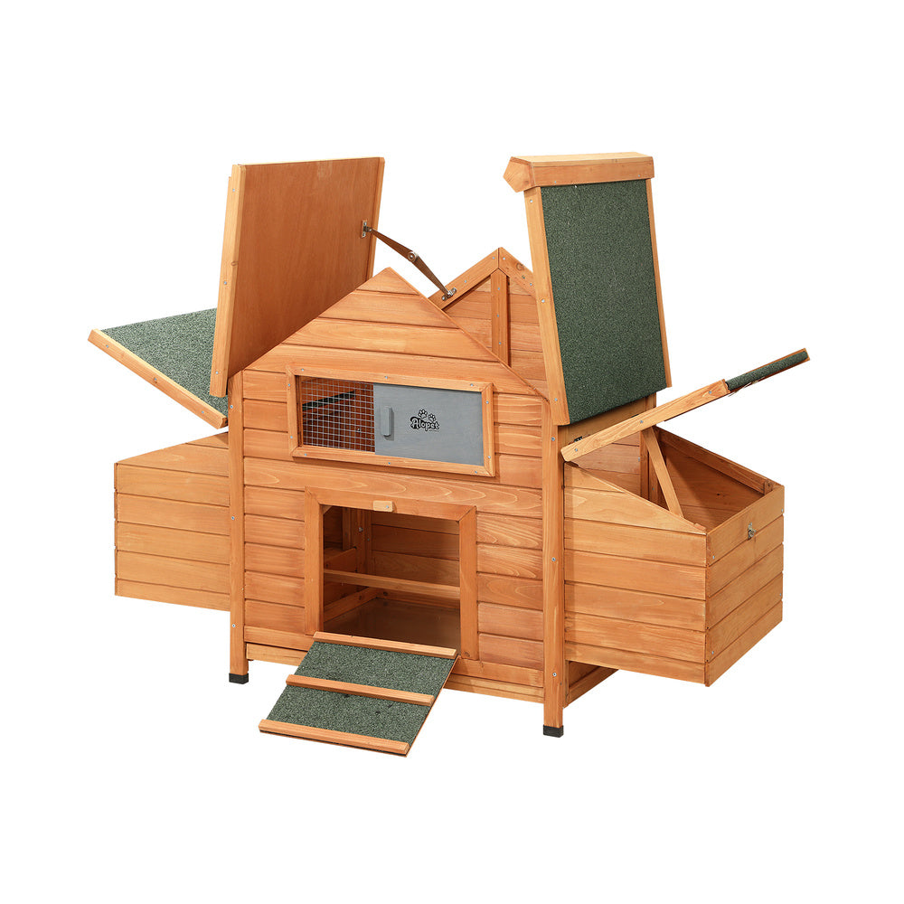 Alopet Pet Hutch Large House Run Cage Wooden